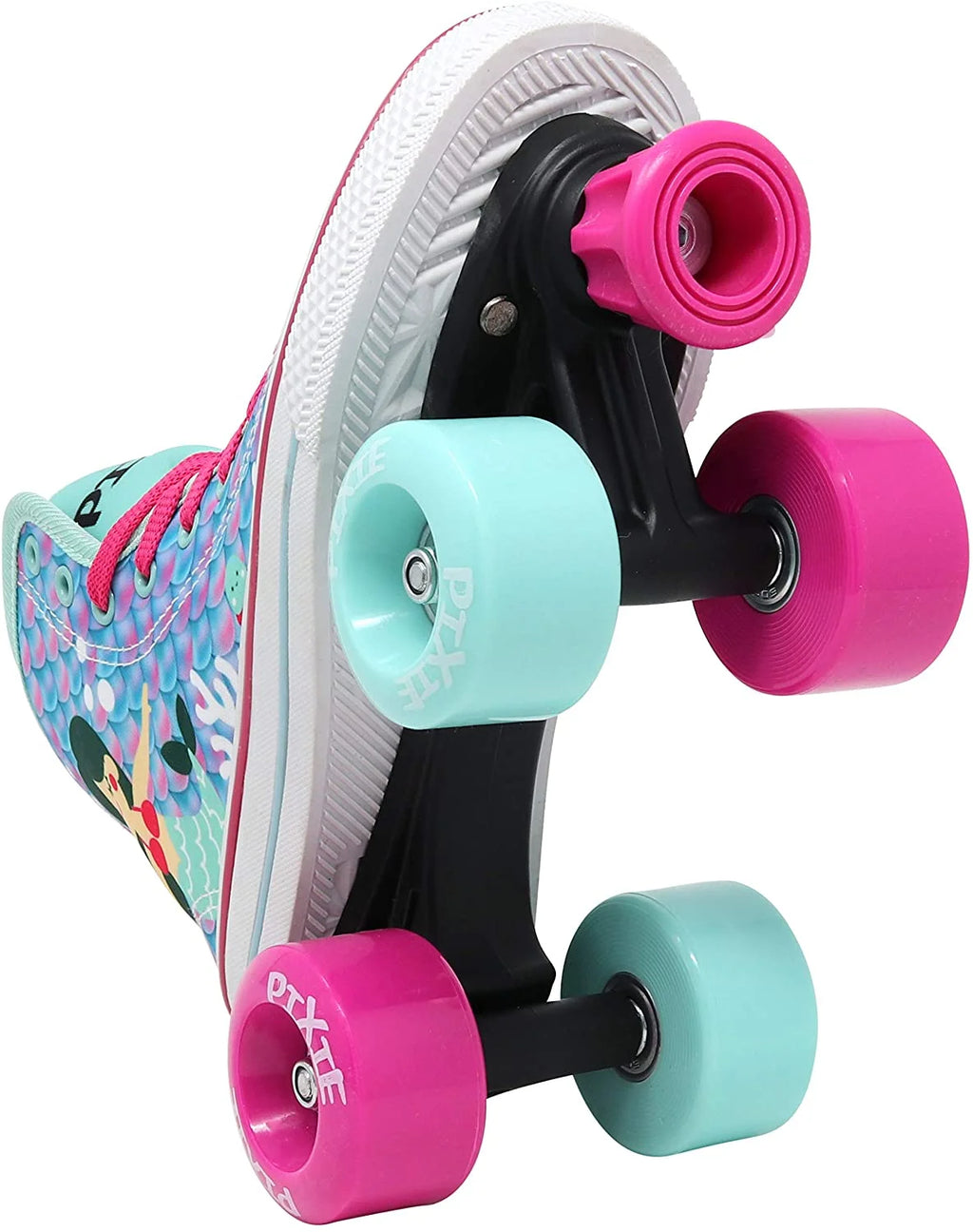 Pixie Mermaid Kids Quad Roller Skate High Top Sneaker Style (Size 3) X2883