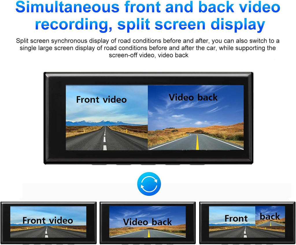 Dash Cam Front and Rear 2K Dual Dash Cam with 3.16 IPS Touchscreen X78562