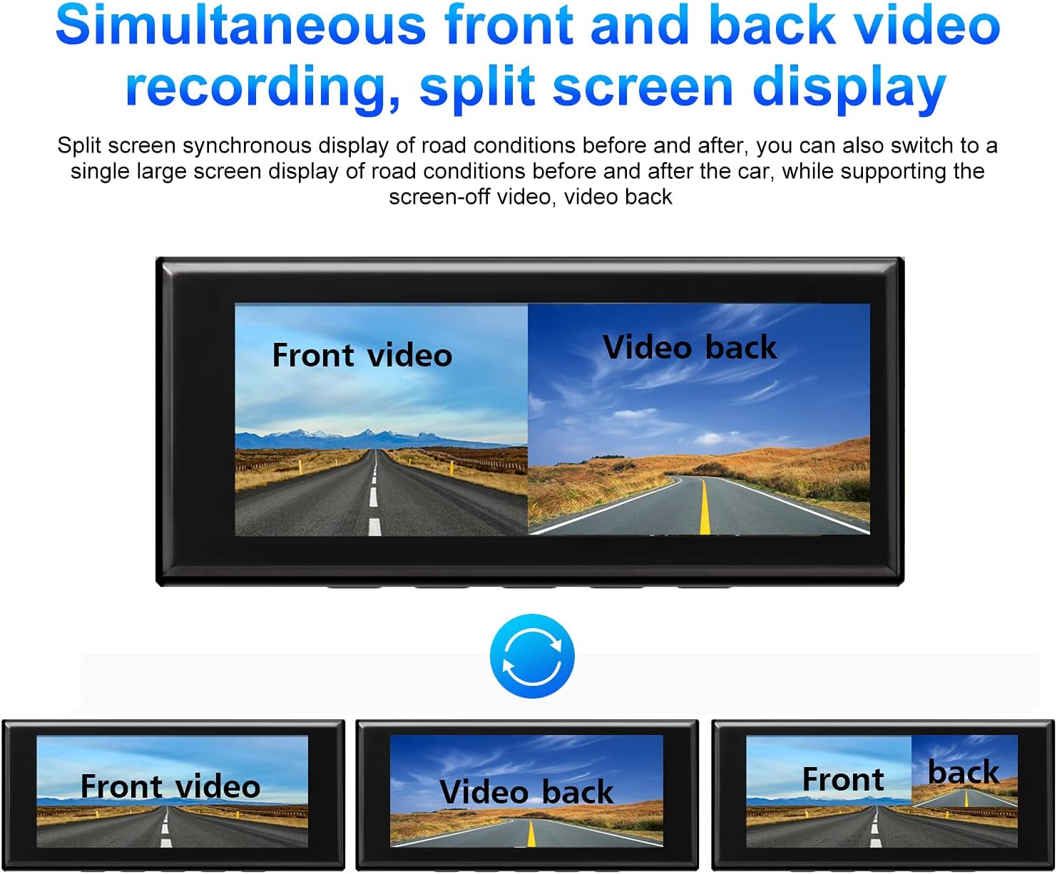 Dash Cam Front and Rear 2K Dual Dash Cam with 3.16 IPS Touchscreen X78562