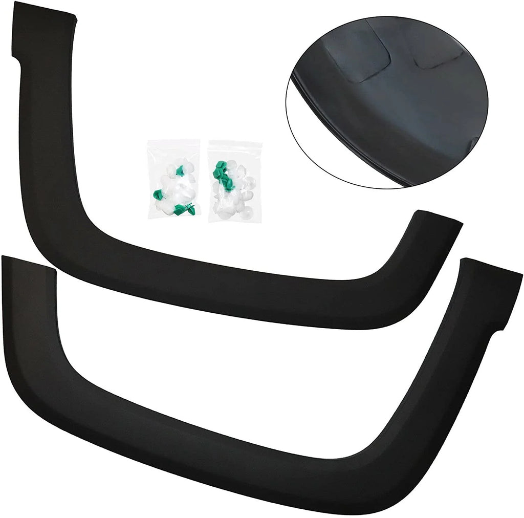 Black Front Fender Flares Trim for Jeep Renegade L6109
