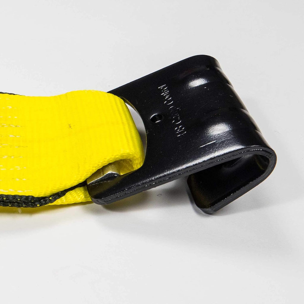4 Inch x 27 Foot Yellow Winch Strap with Flat Hook 10 Pack X7240