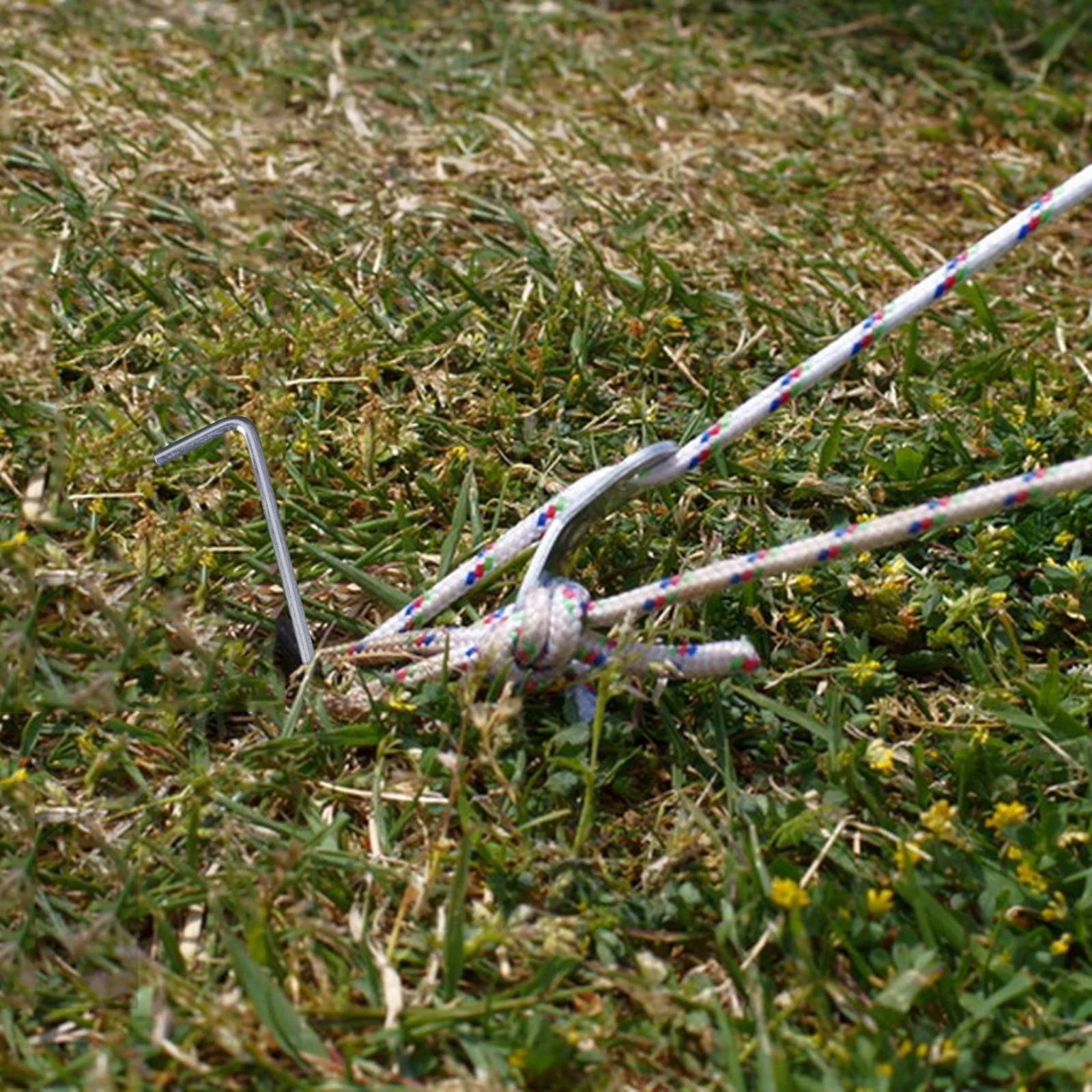 50x Heavy Duty Aluminum Alloy Tent Pegs Stakes C13825