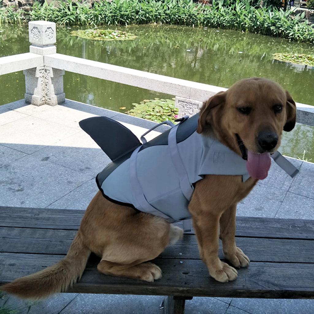 Dog Pet Shark Swimsuit Vest Safety Wear H406586