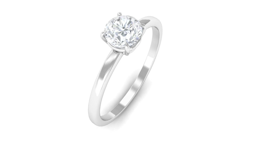 925 Sterling Silver Lab Grown Diamond Solitaire Ring Q14856