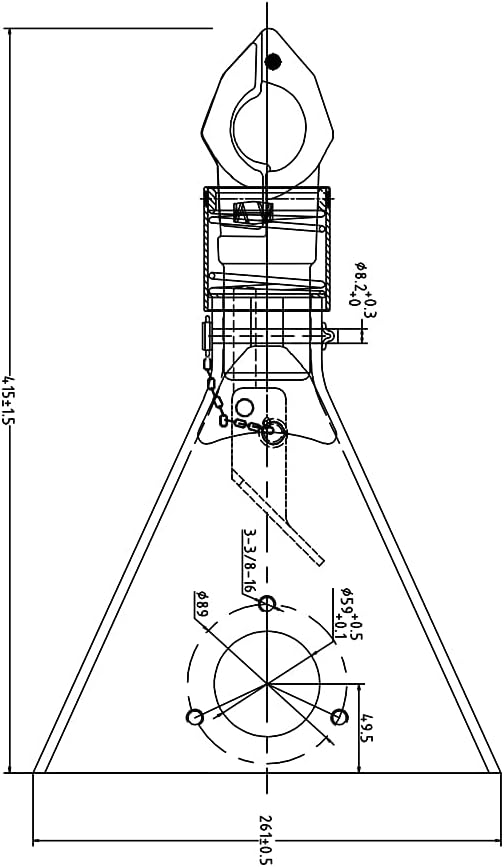 2" Forged A-Frame Trailer Coupler with Trigger Latch SAE Class III 7000 lb Black Pack of 2 X5862
