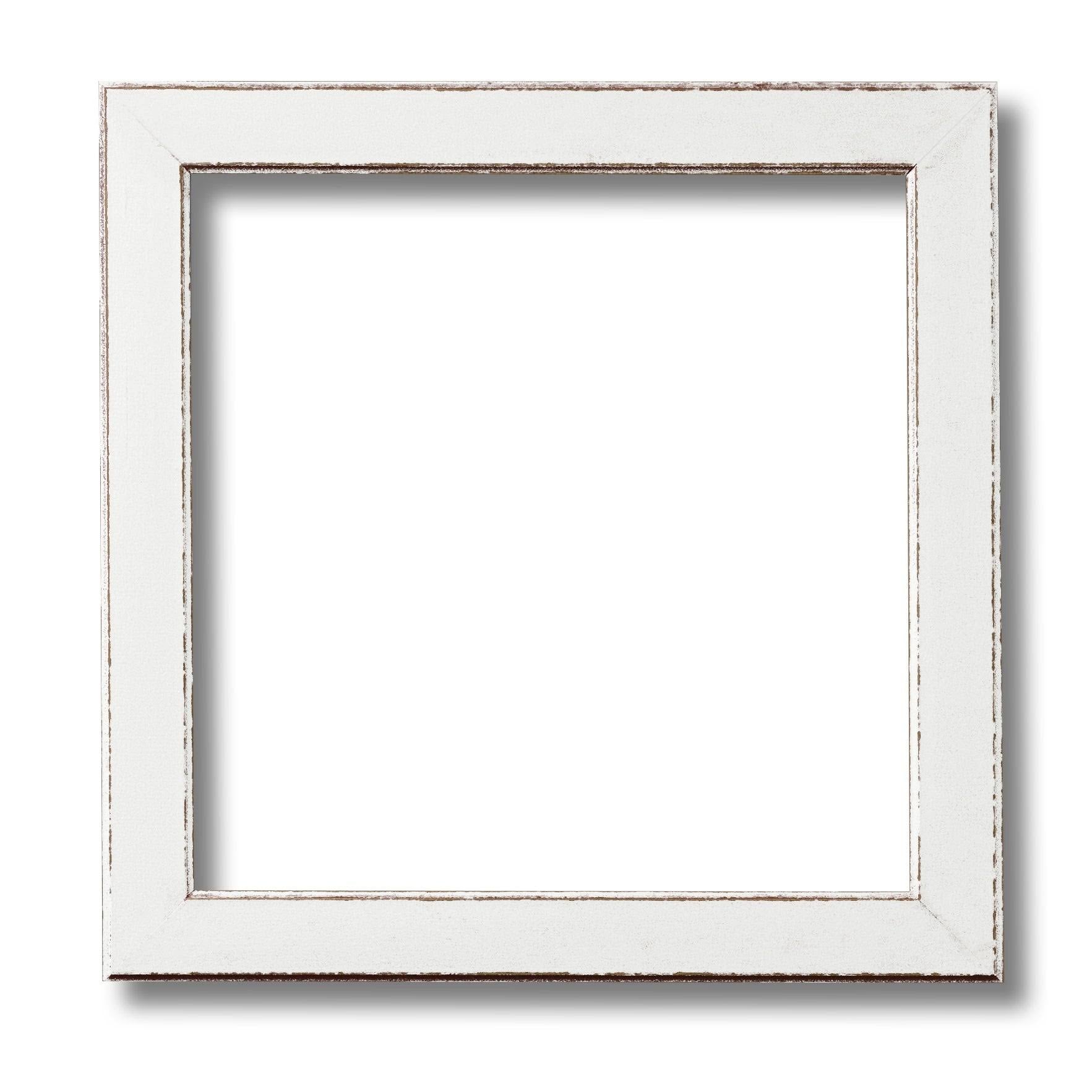 White Beveled Edge Wood Frame Q57490