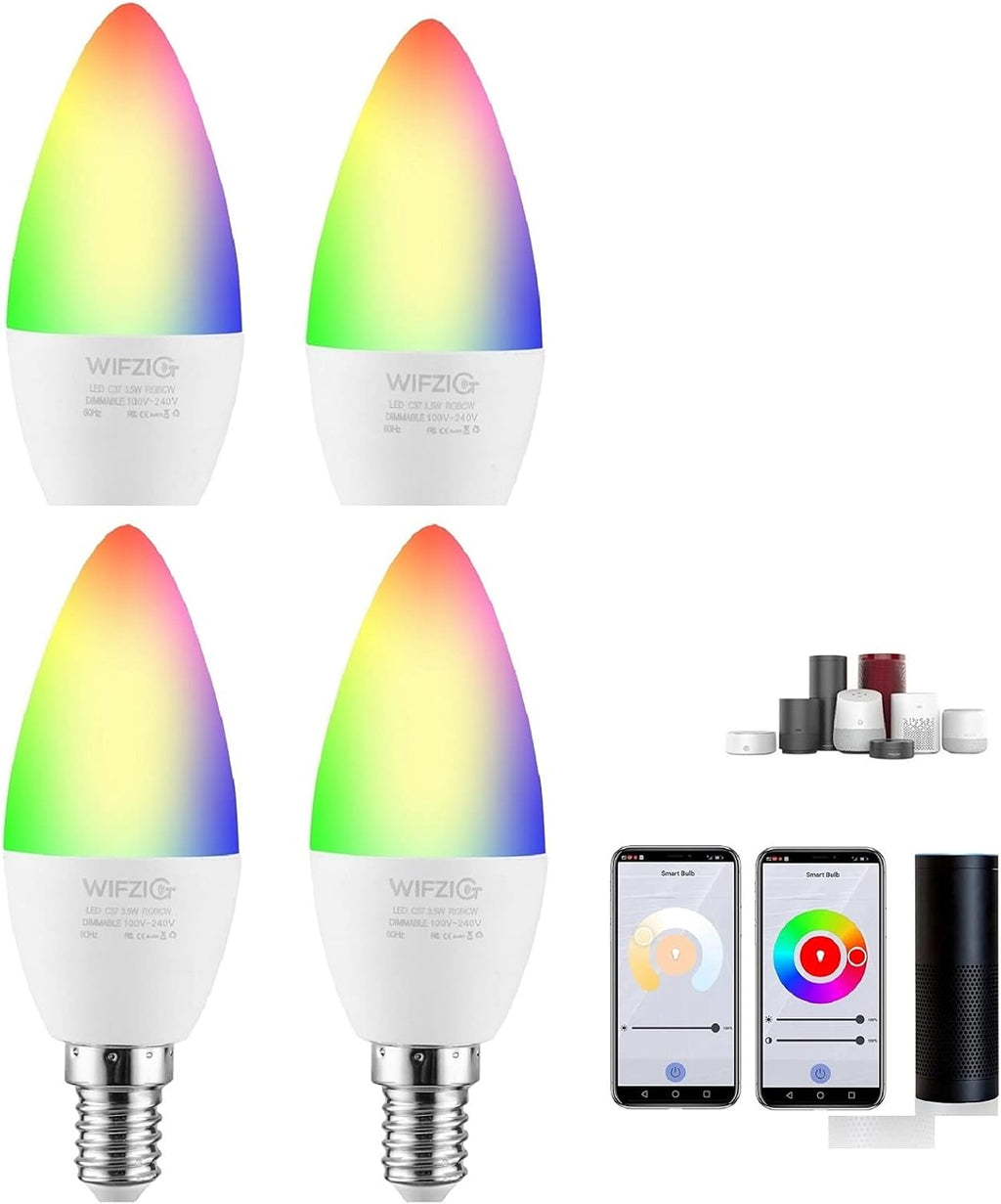 E12 LED Candelabra Bulb 4W 370 Lumens 4Pack L15345