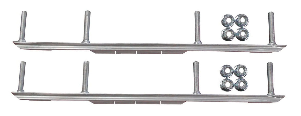 Orange XPT Snowmobile Skis with 6" Shaper Bars Complete Kit F2590