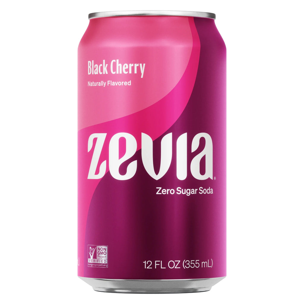 Zero Sugar Black Cherry Soda, 12 Fl Oz (Pack of 24) Y61221