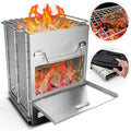 Stainless Steel Wood Burning Camping Stove F8927