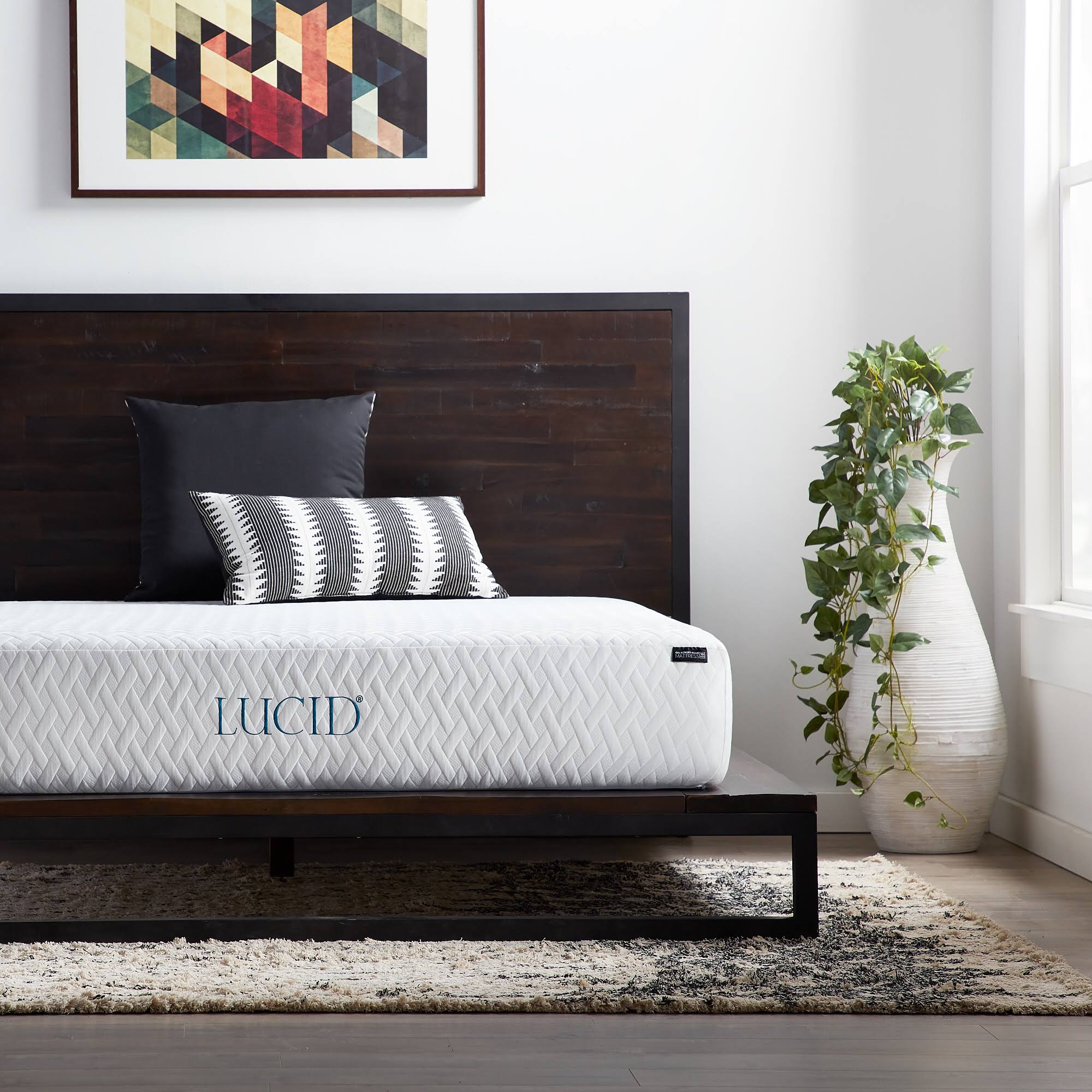 Firm Gel Memory Foam Mattress, Full S6806