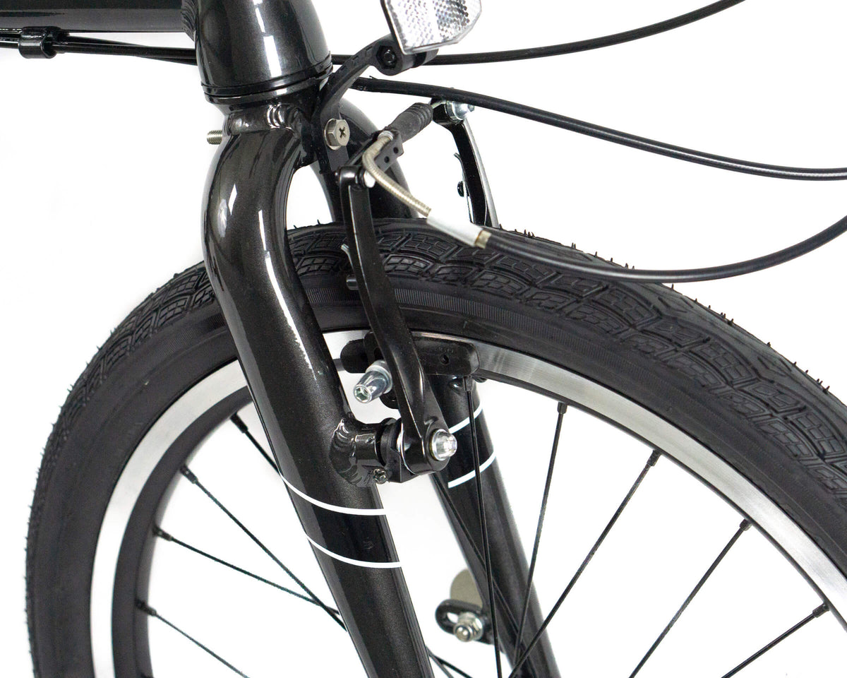 Dark Gray 20" Wheel 7-Speed Aluminum Alloy Folding Bike V78355