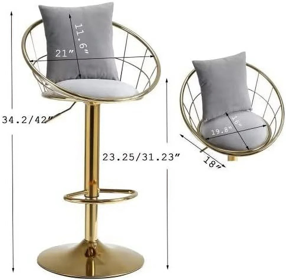 Purple Swivel Counter Height Stool with Back A67578