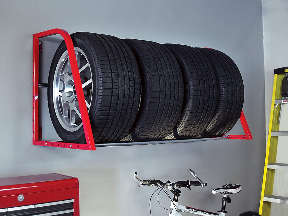 Red 48-Inch Tire Storage System C2891