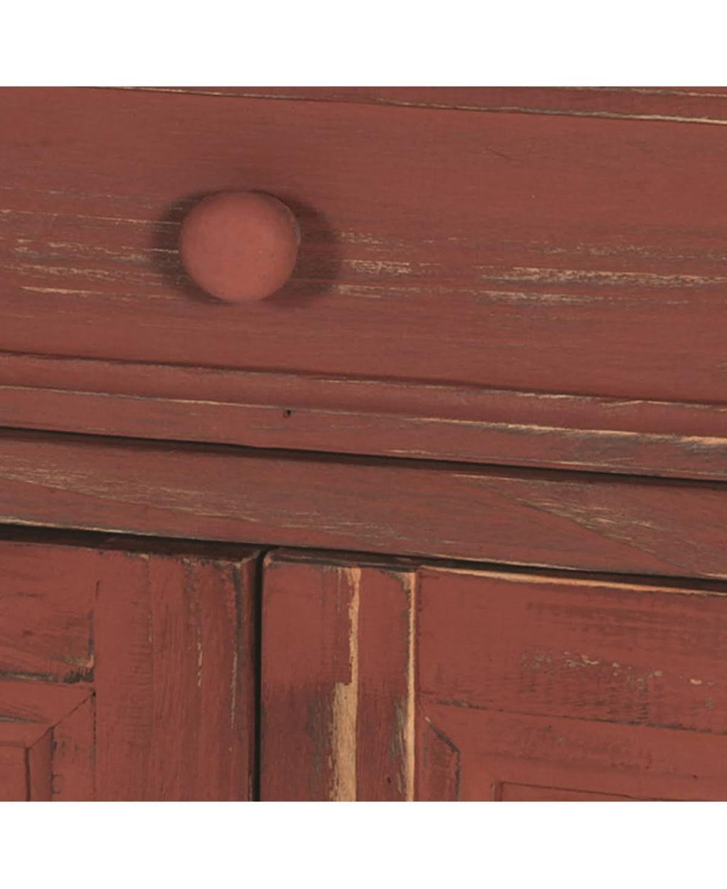 Red Antique Accent Cabinet M28387