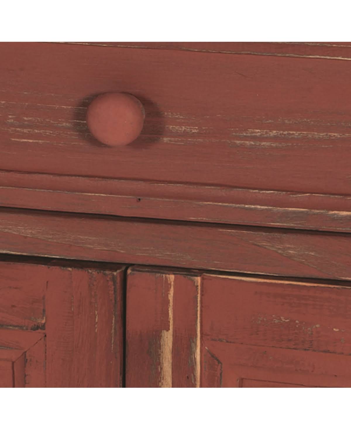 Red Antique Accent Cabinet M28387