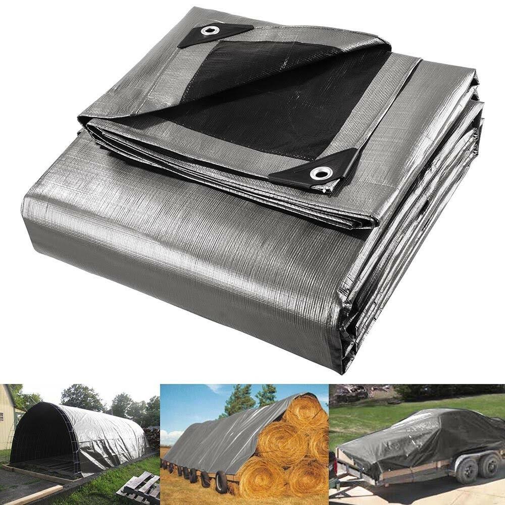 Heavy Duty Reinforced Poly Tarp Canopy Tent Cover Waterproof Tarpaulin D96050