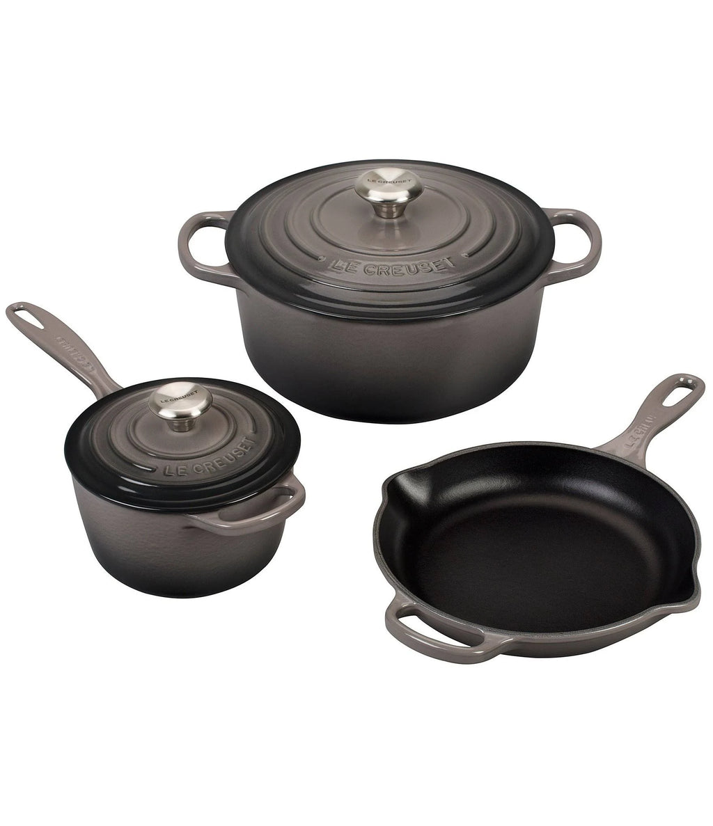 5 Piece Cast Iron Cookware Set (Oyster) S6638