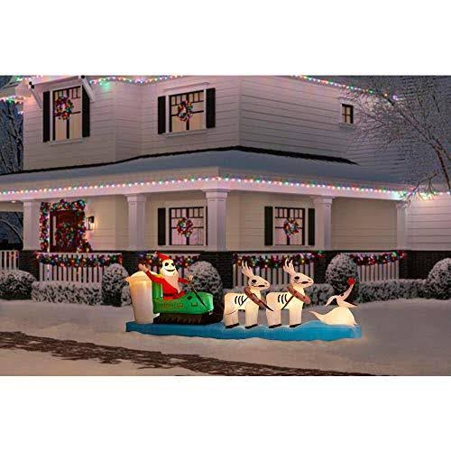 Colossal Airblown Inflatable Sleigh Scene L62245