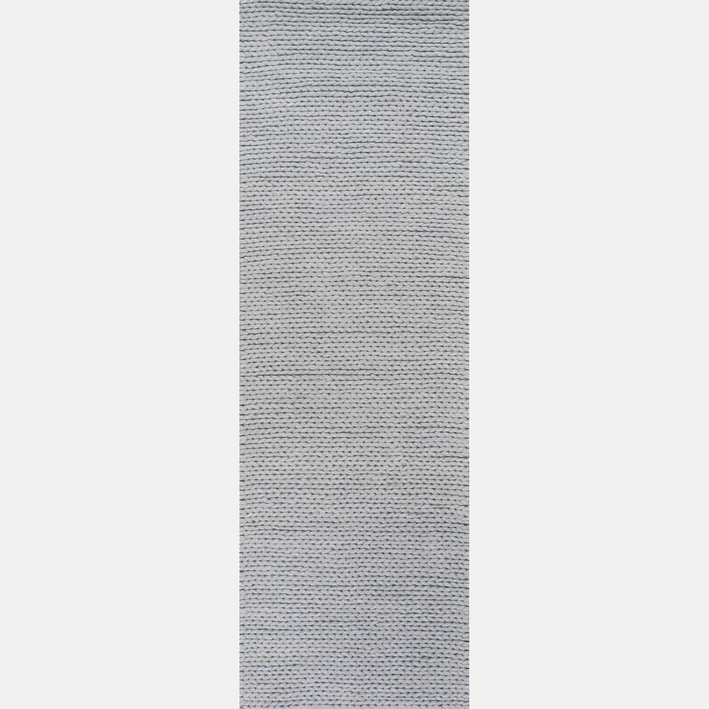 Light Gray 3 ft. x 10 ft. Woolen Runner L5963