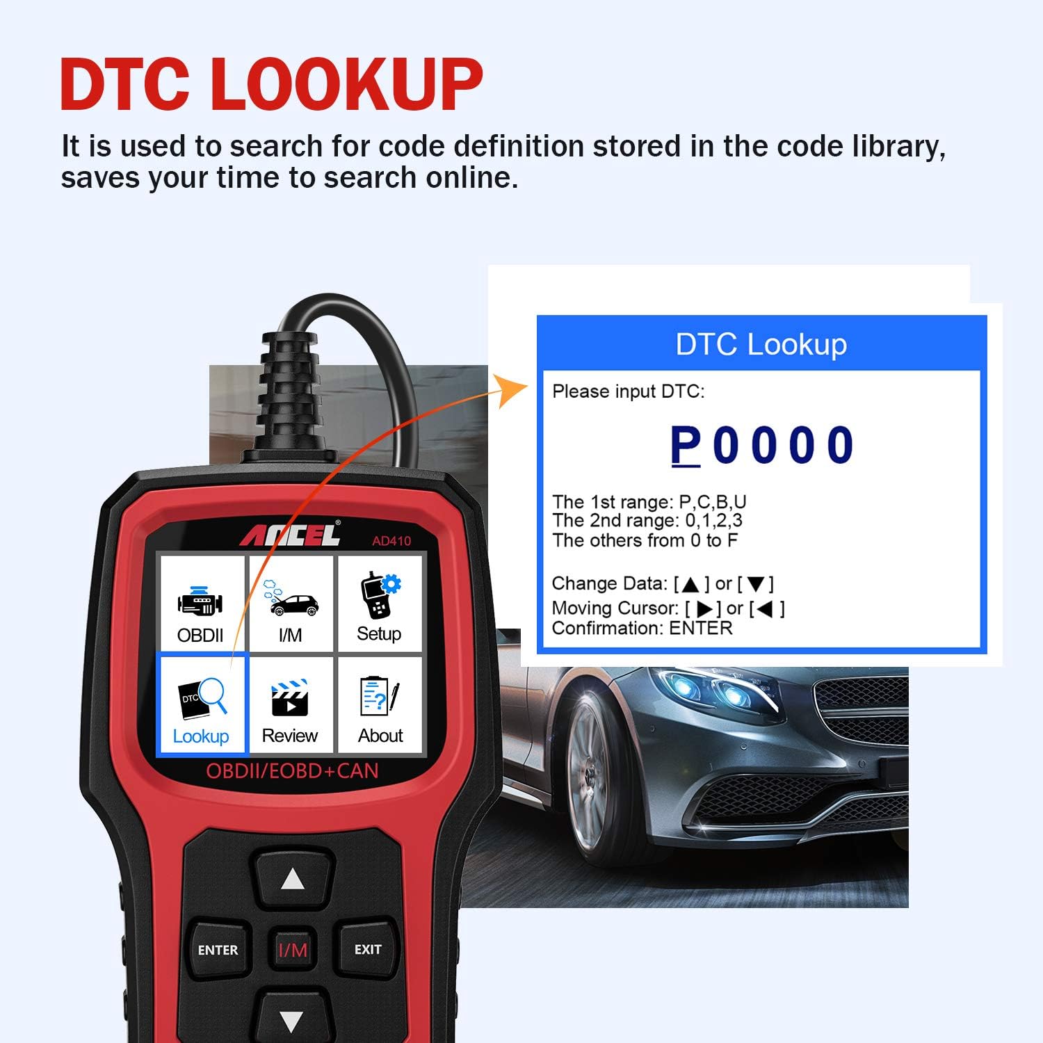 OBD2 Scanner with I/M Readiness, Pack of 2 C62071