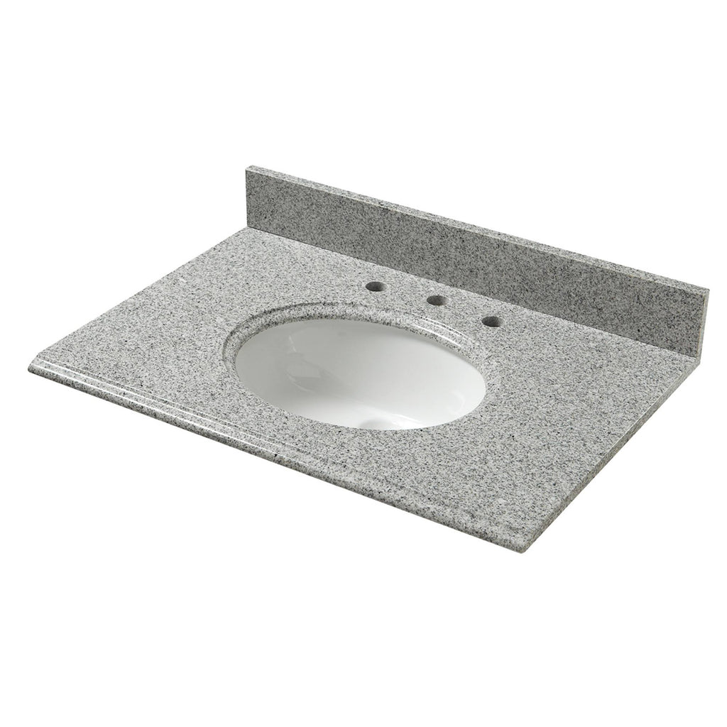 37x22 Granite Vanity Top with Oval Bowl F761