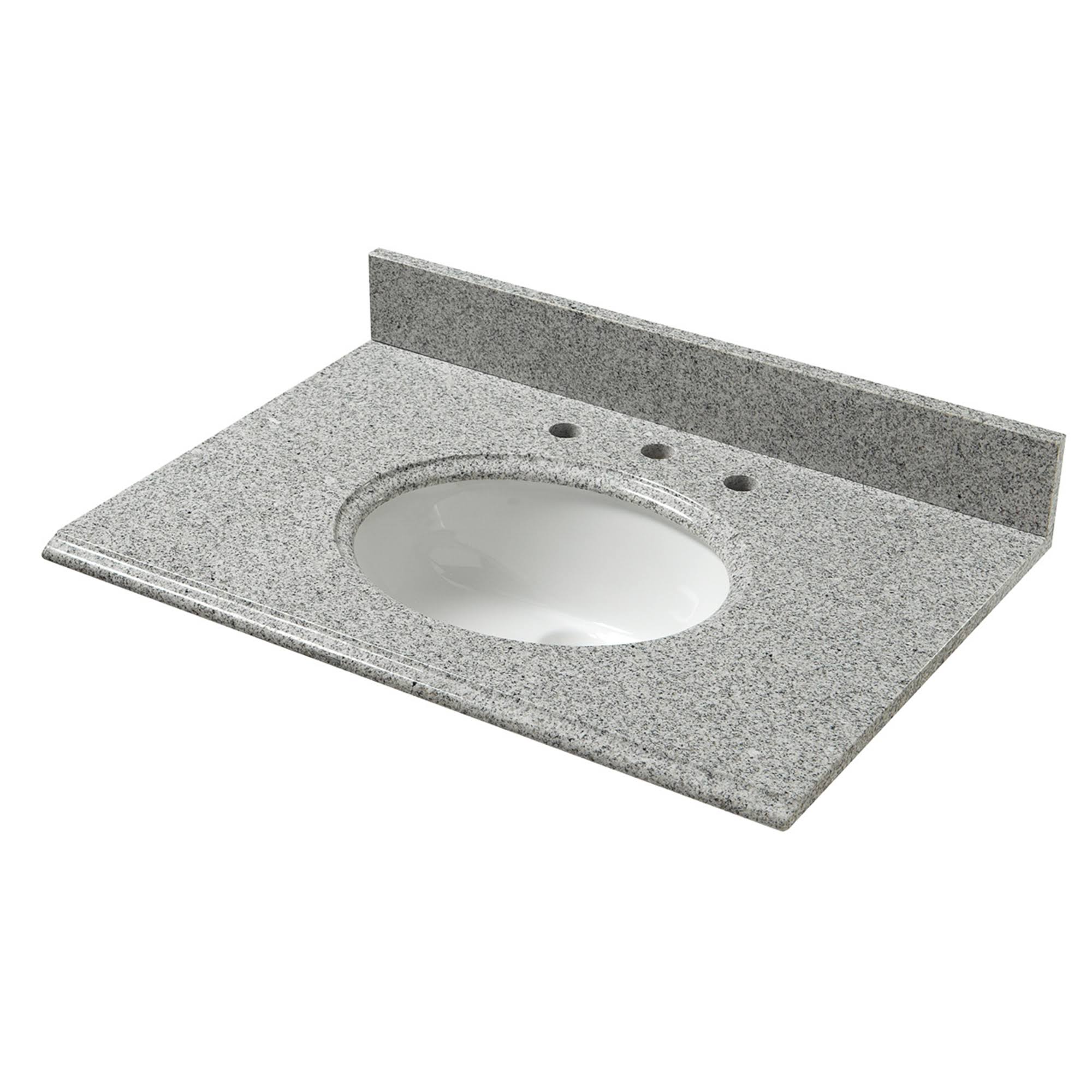 37x22 Granite Vanity Top with Oval Bowl F761