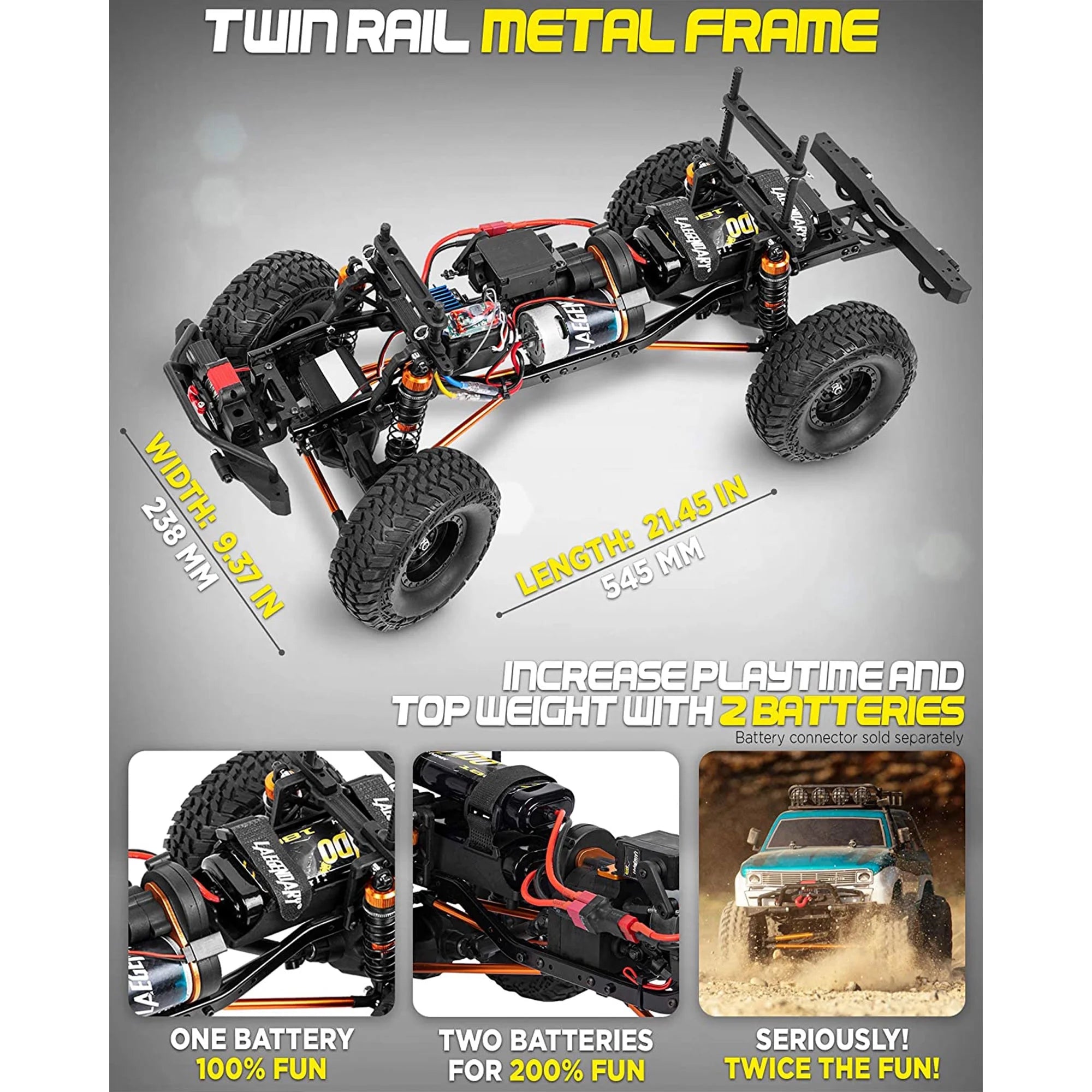 Blue-Green 1:10 Scale RTR RC Rock Crawler Q4096