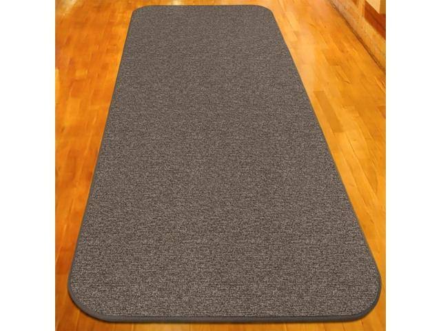 12 ft. x 48 in. Pebble Gray Skid-Resistant Carpet Runner Y7473