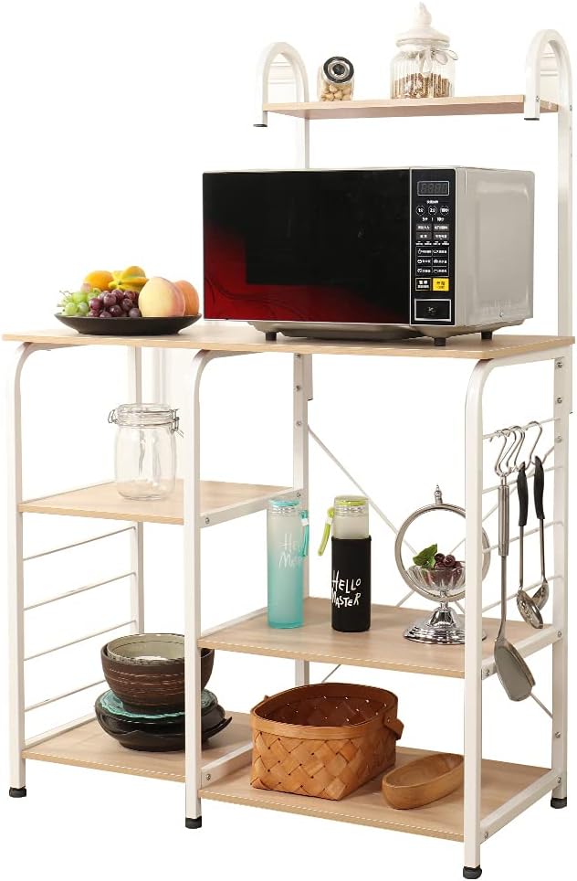 Black Brown Microwave Cart X378466