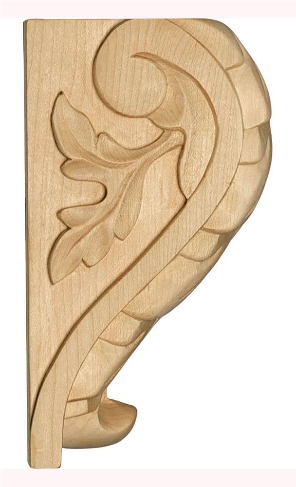 Alder Extra Large Acanthus Leaf Block Corbel S71984