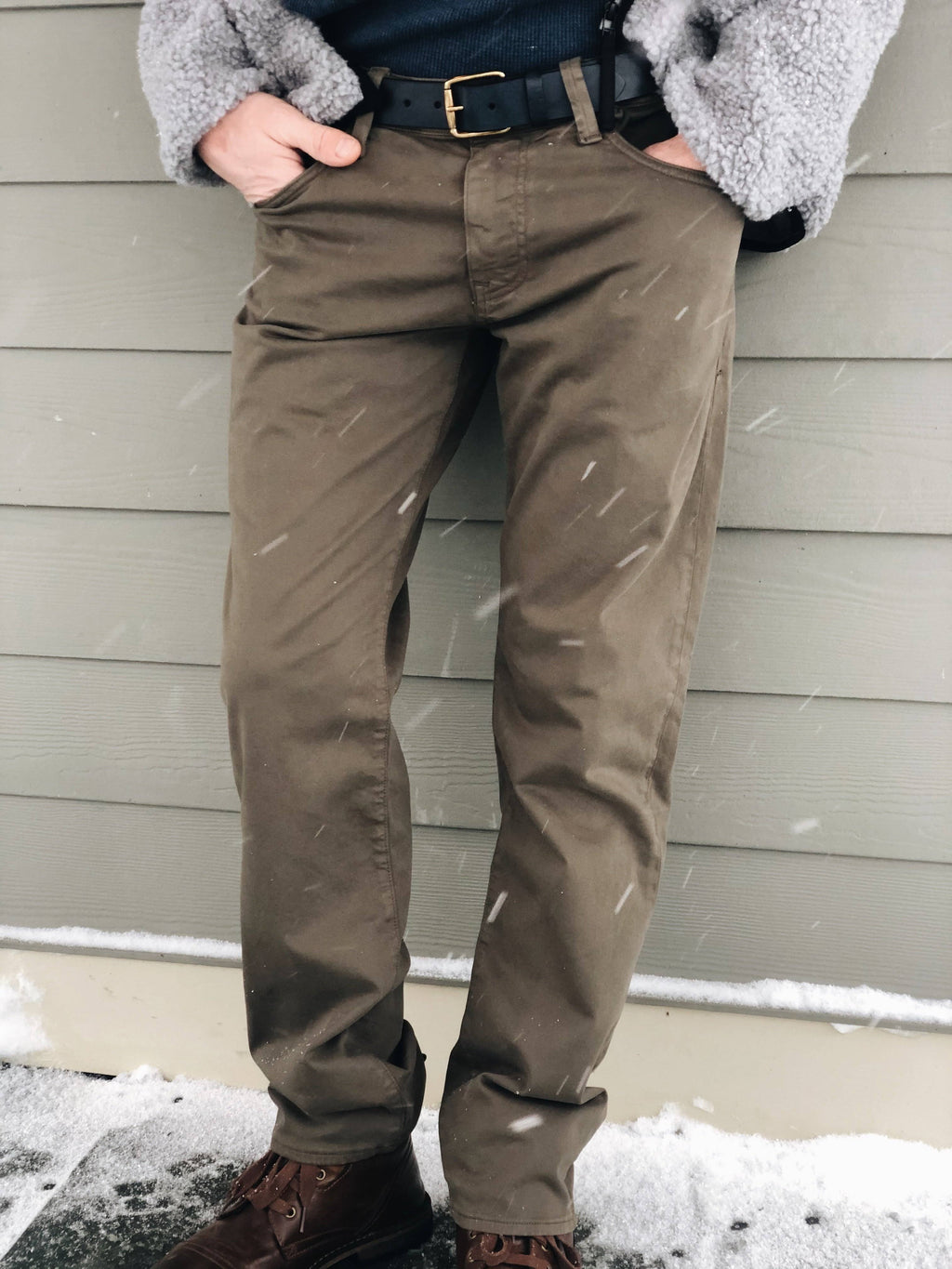 Straight Leg Twill Pants W219