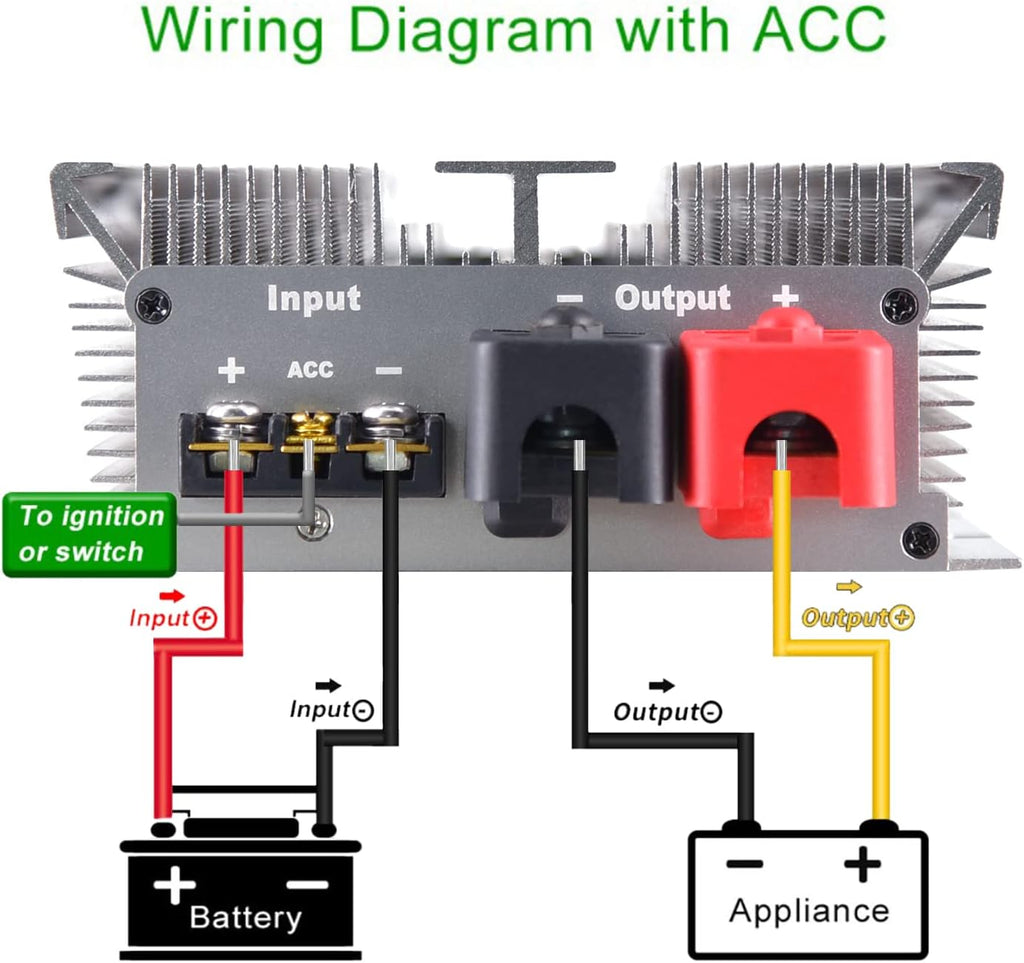 DC 24V to 12V Step Down Converter Voltage Regulator 200A 2400W Waterproof Y78622