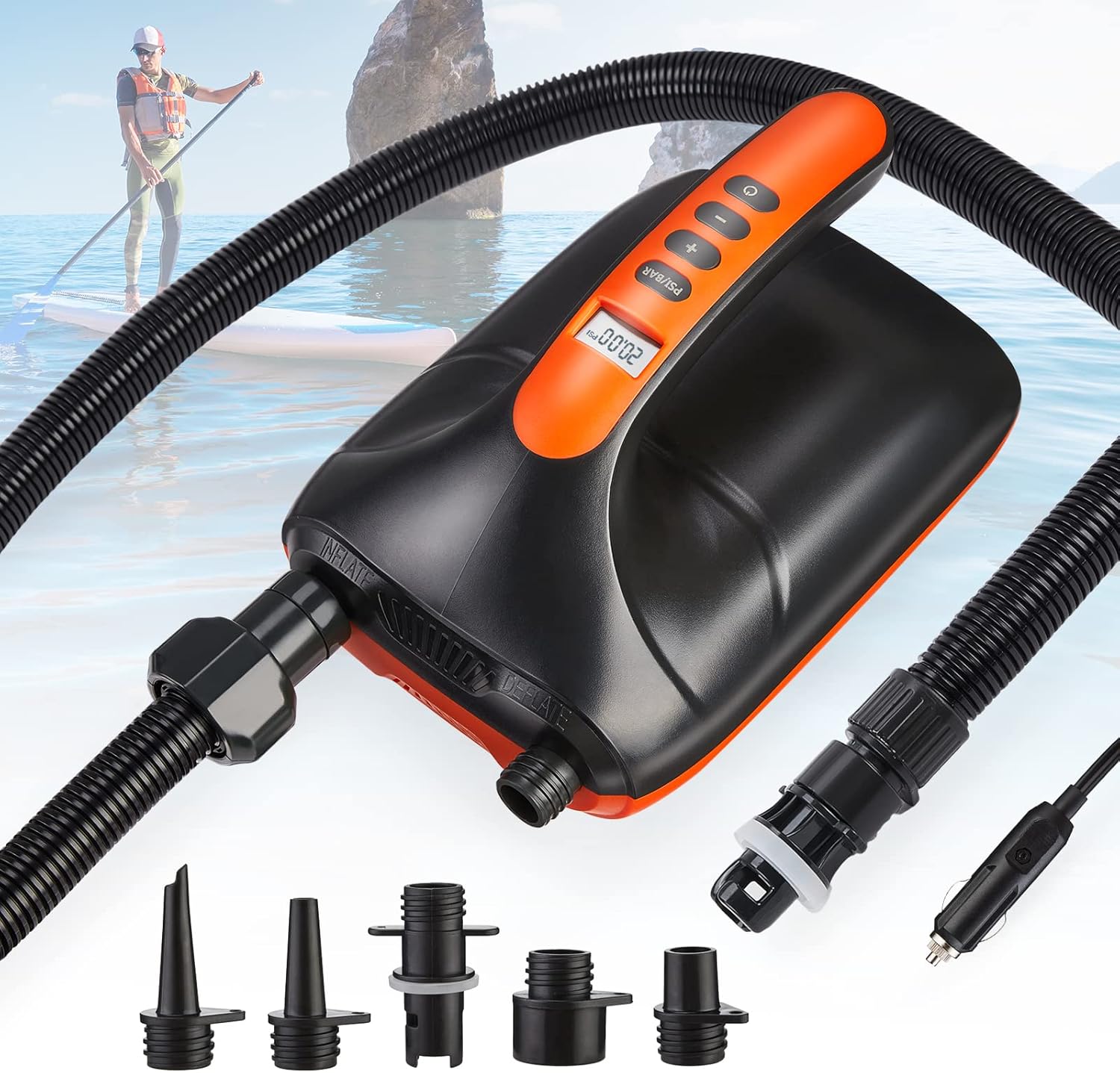 Electric Portable 20PSI SUP Air Pump Dual-Stage S5362