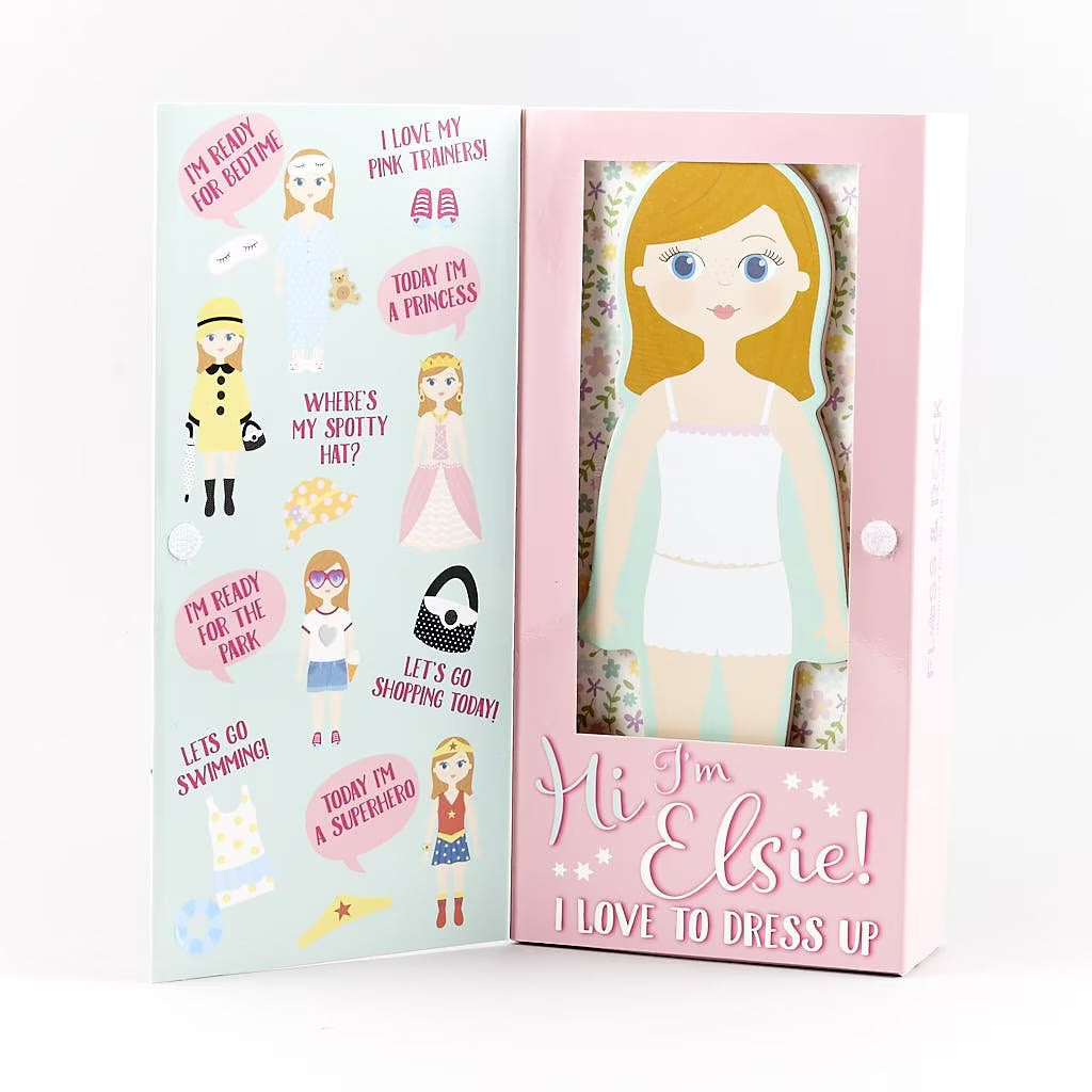 Magnetic Dress Up Wooden Doll F380012