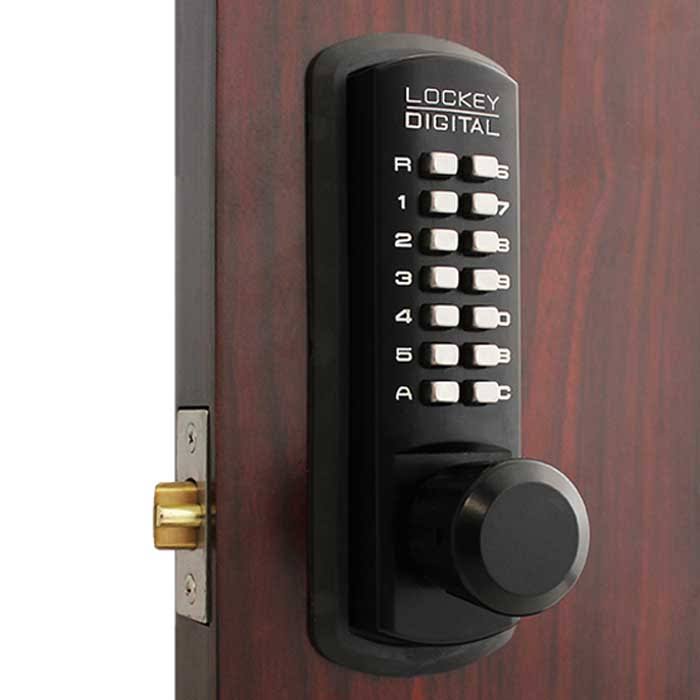Satin Chrome Mechanical Keyless Door Knob B749