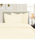 Beige 3 PC Wrinkle-Free Duvet Cover Set W708284