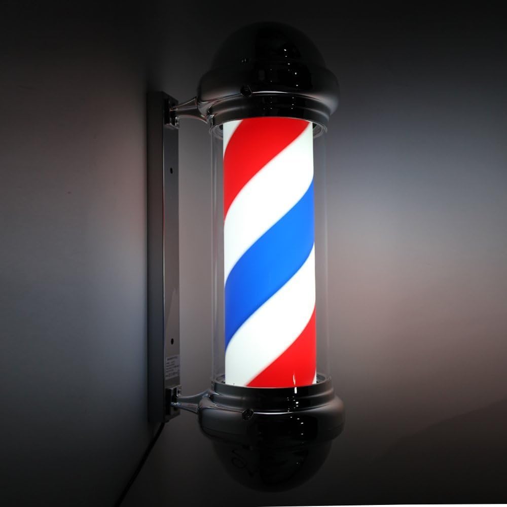 2 Packs 28'' LED Barber Pole Light, Red White Blue LED Strips B803861