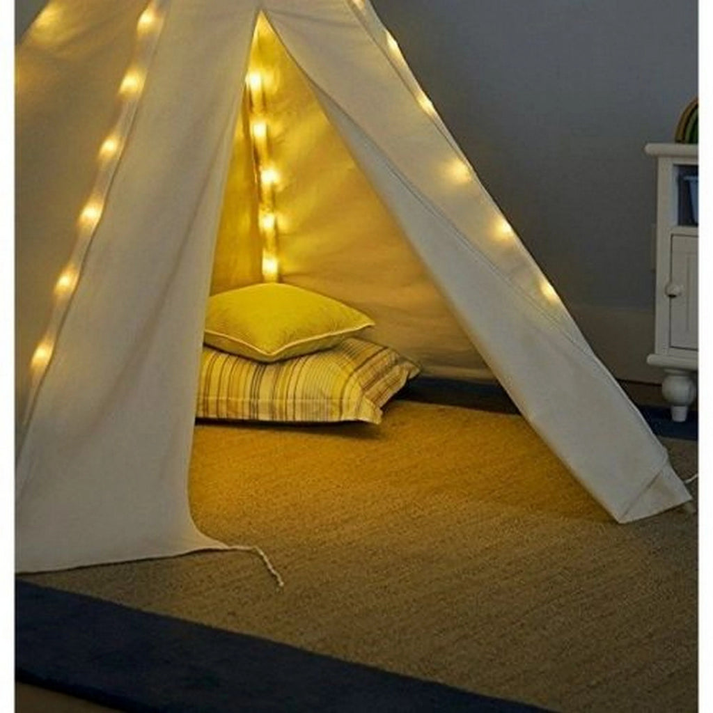Natural Cotton Canvas Teepee Tent for Kids J8502