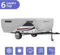 Gray Waterproof Polypropylene Pop Up Camper Cover for 12' - 14' Trailers G314351