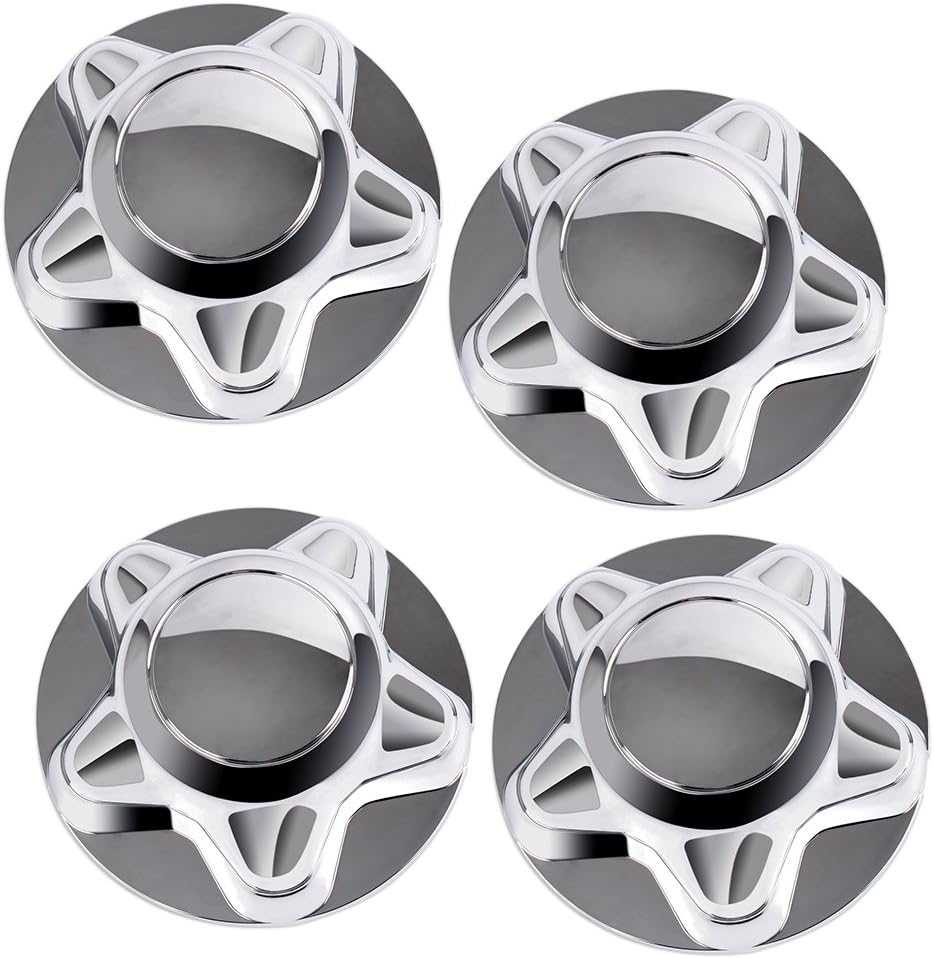 4 Pcs Chrome Wheel Center Hub Caps for 5-Lug Steel Wheel W4056