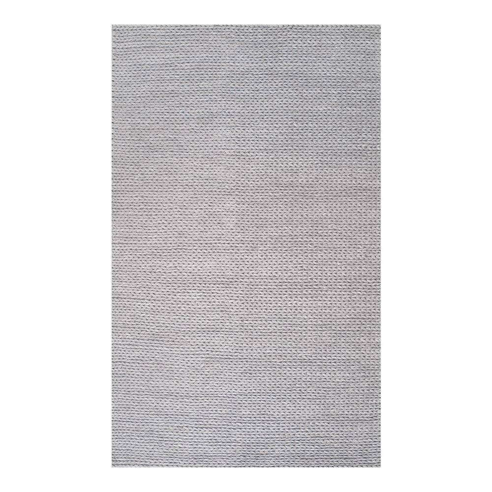 Light Gray 3 ft. x 10 ft. Woolen Runner L5963