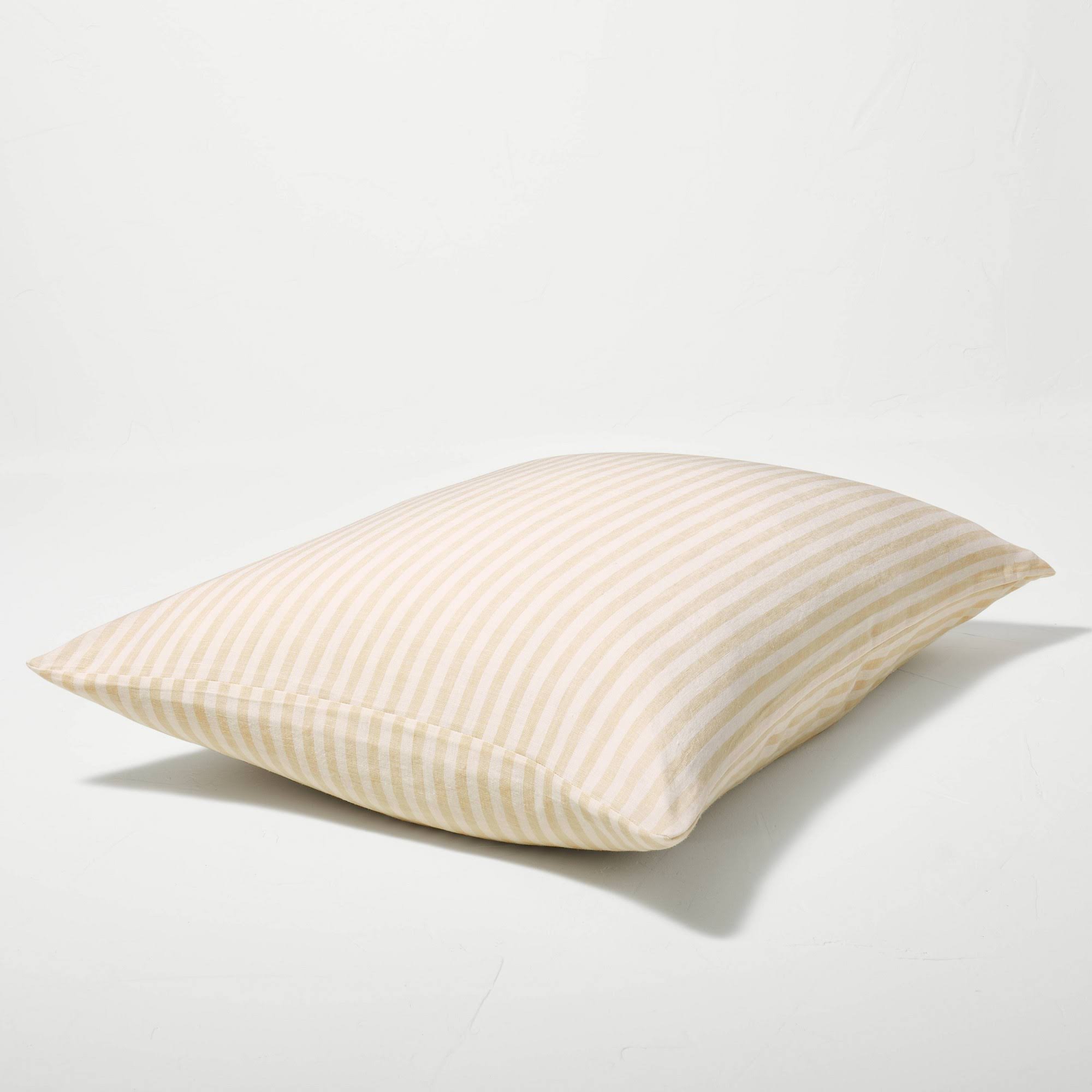 White/Natural Stripe Duvet and Sham Set C2369