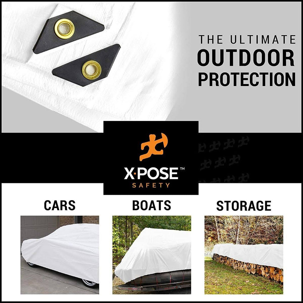 White Tarps 8' x 10' Case of 8 E974380