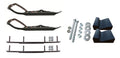 Black Snowmobile Skis with 8" Round Bars Complete Kit I1059