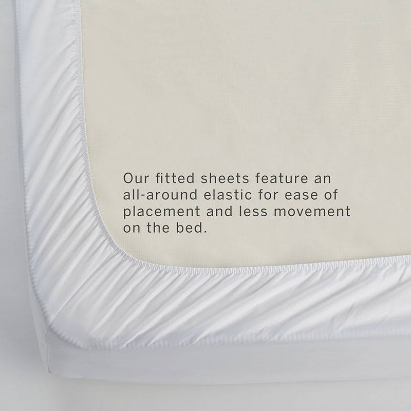 Organic Ivory 300-Thread Count Full Fitted Sheet D464095
