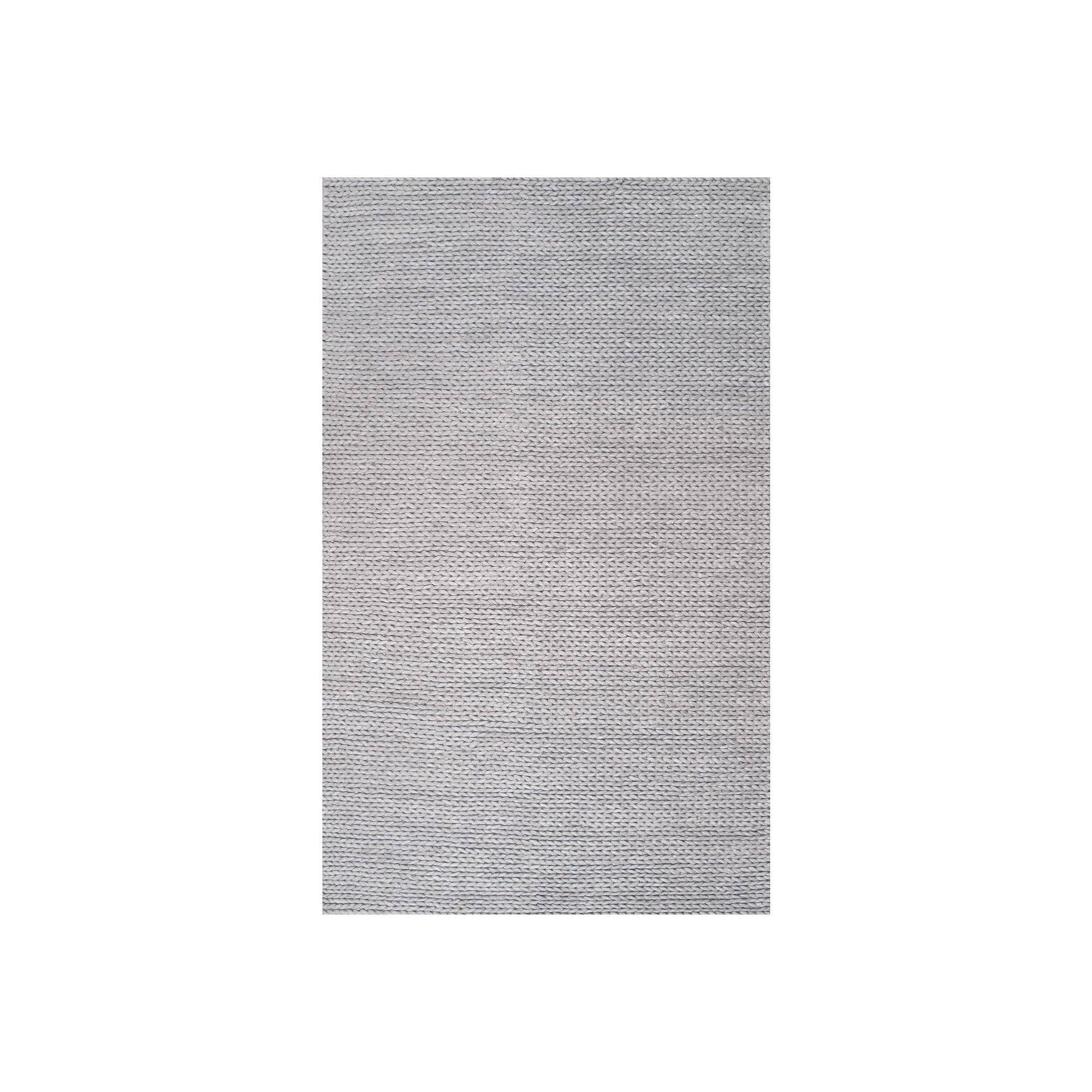 Light Gray 3 ft. x 10 ft. Woolen Runner L5963
