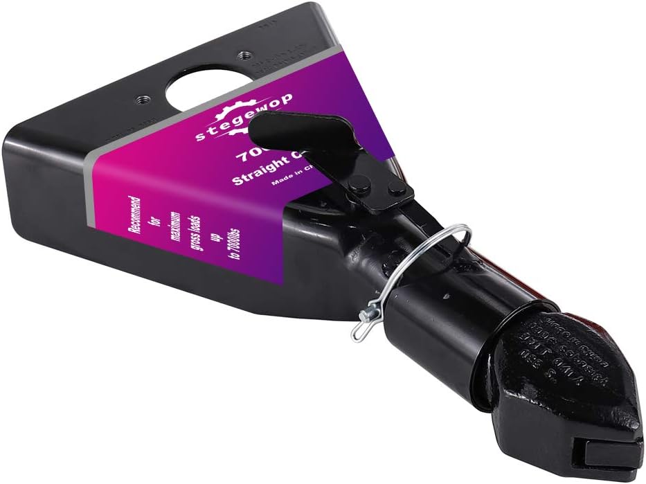 2" Forged A-Frame Trailer Coupler with Trigger Latch SAE Class III 7000 lb Black Pack of 2 X5862