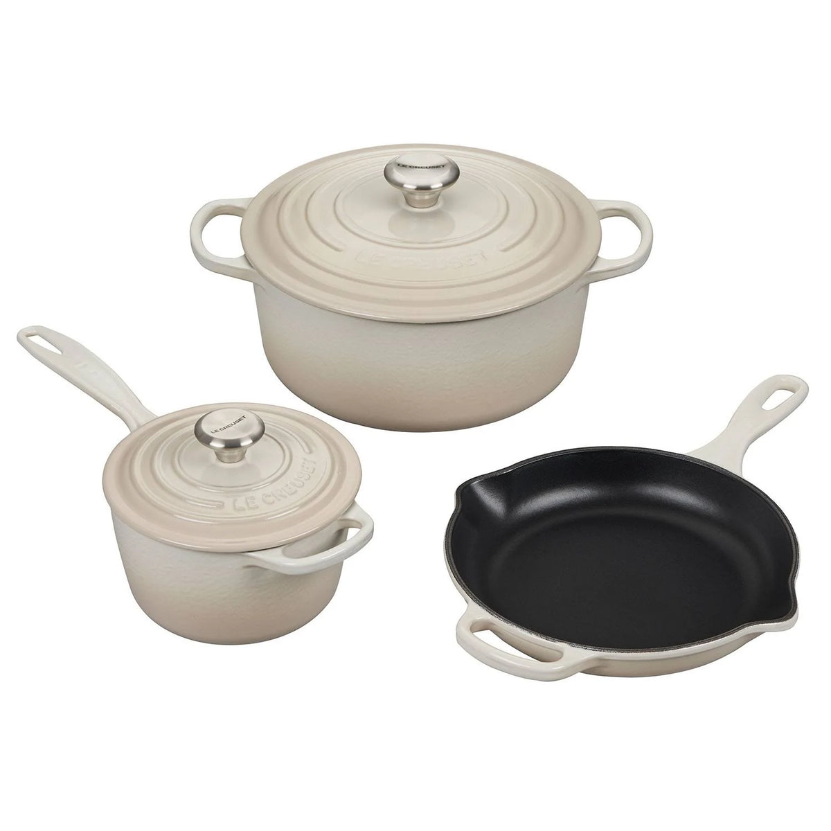 5 Piece Cast Iron Cookware Set (Oyster) S6638