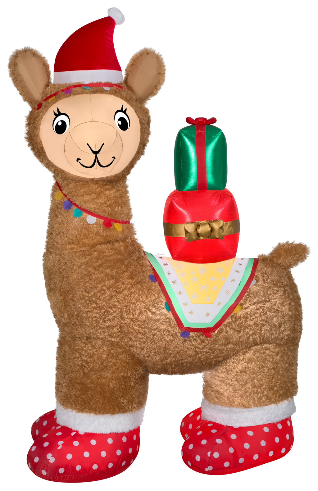 7FT Pre-Lit LED Airblown Alpaca Christmas Inflatable D84857